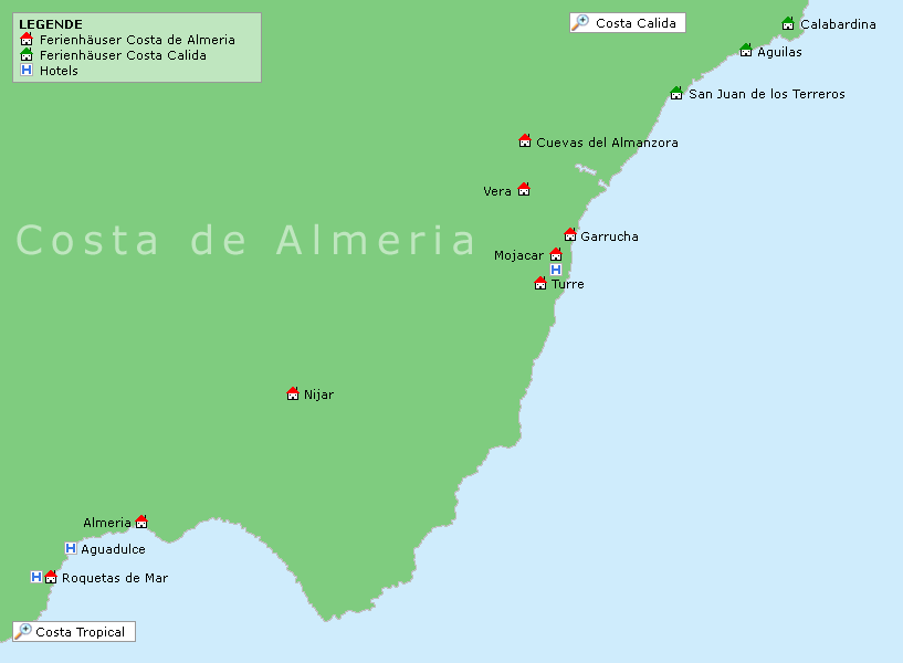 Karte Almeria