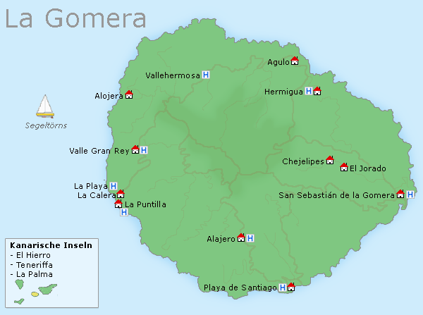 Karte La Gomera