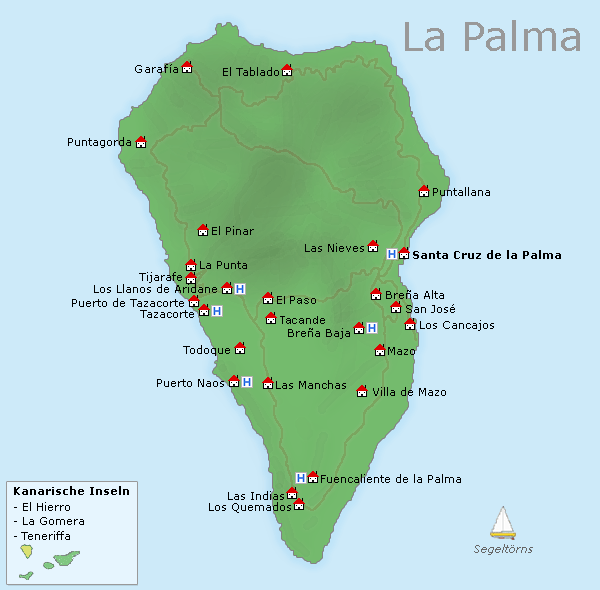 Karte La Palma