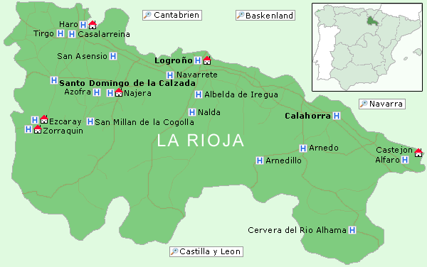La Rioja Karte
