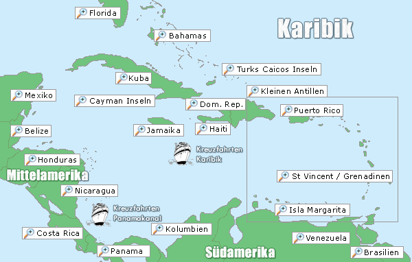 Karte Karibik
