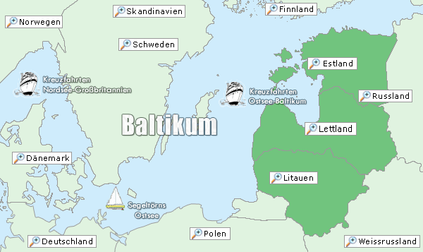 Karte Baltikum