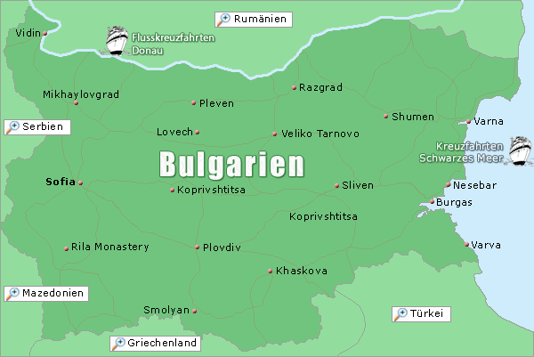 Bulgarien Karte