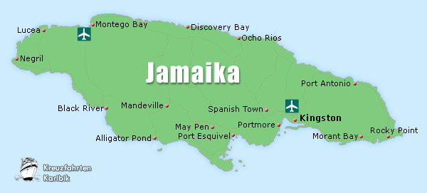 Jamaika Karte