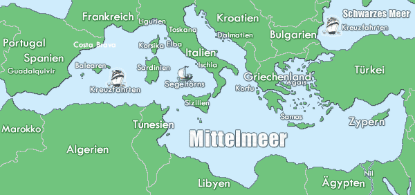 Karte Mittelmeer