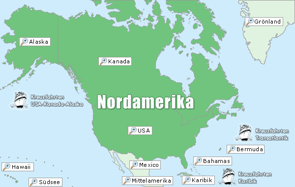 Karte Nordamerika