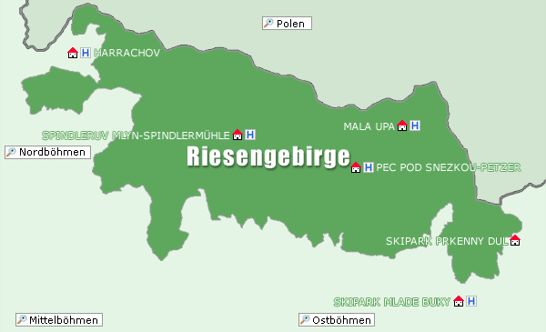Karte Riesengebirge