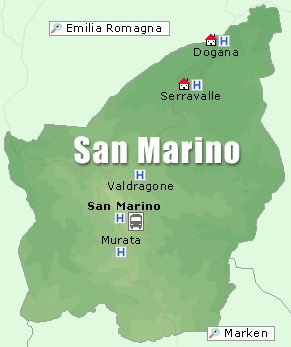 San Marino Karte