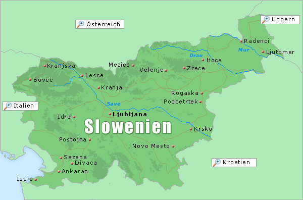 Karte Slowenien