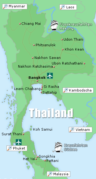 Thailand Karte