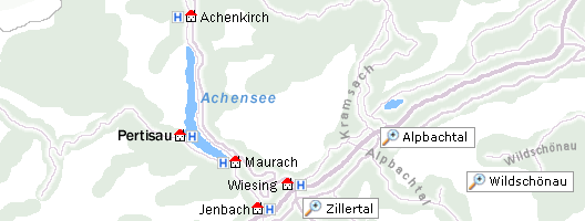 Karte Achensee