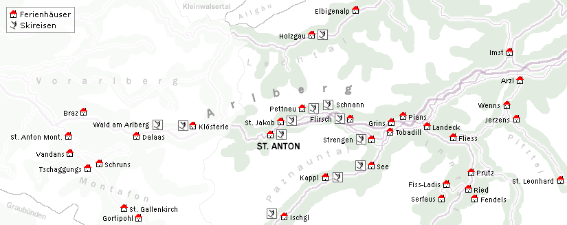 Skigebiet Arlberg