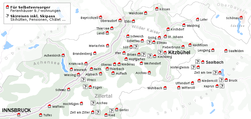 Karte Kitzbühel