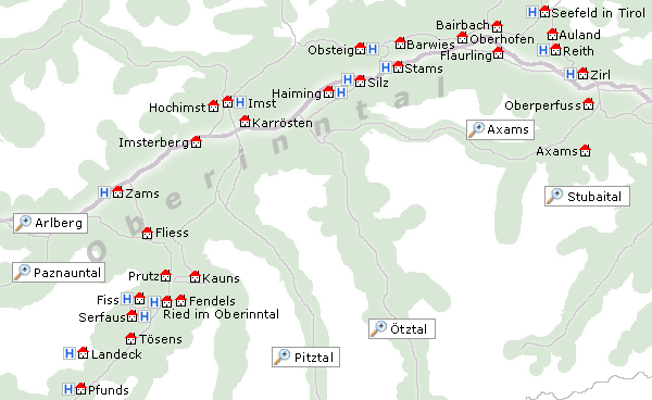 Skigebiet Oberinntal