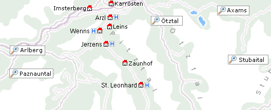 Pitztal Karte