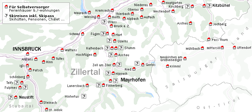 Skiurlaub Zillertal: Winterurlaub, Hotel, Ferienwohnung, Ferienhaus