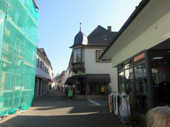 Die Fußgängerzone Marktstraße