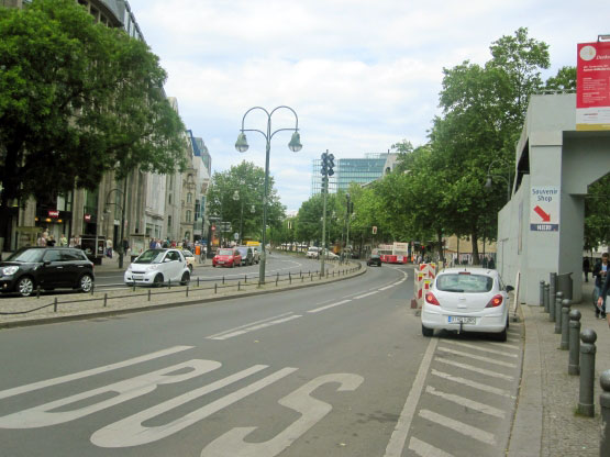 Beginn des Ku-damm, Berlin