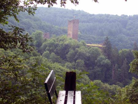 Blick Burg Manderscheid