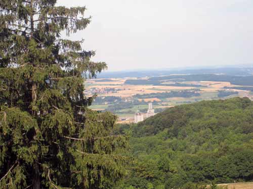 Blick auf Vierzehnheiligen