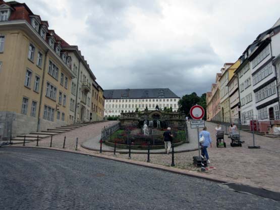 Die Wasserkunst vor Schloss Friedenstein