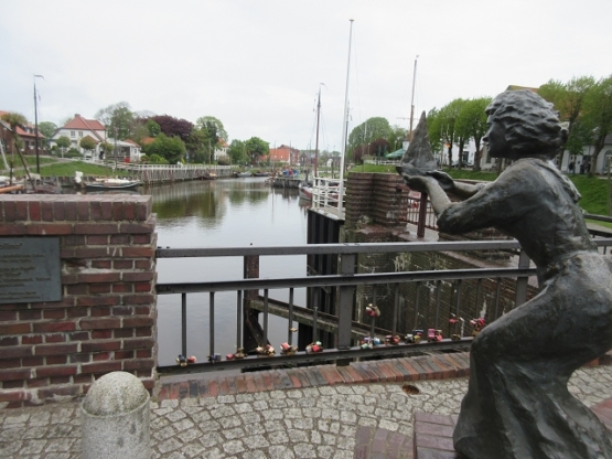 Statue auf der Sielbrücke