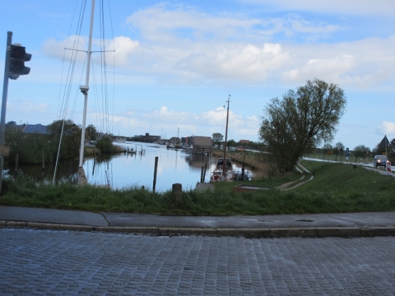 Blick auf das Harlesiel-Schöpfwerk