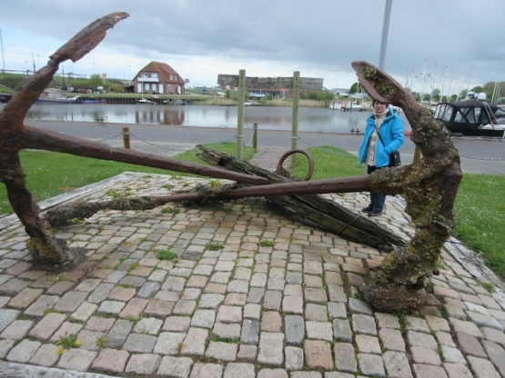 Anker-Denkmal am Binnenhafen.