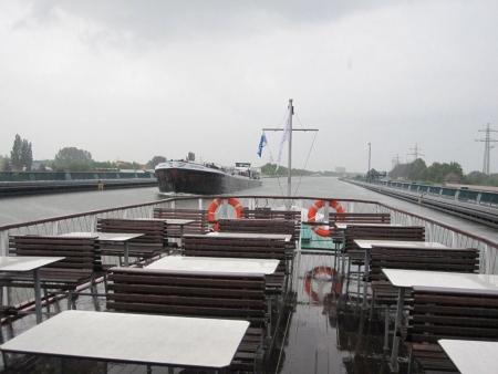 Kanal über Weser Brücke
