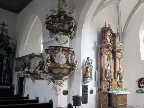 Kirche Mariä Himmelfahrt: vergoldet