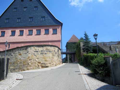 Stadtschloss und Roter Turm in Lichtenfels in Franken