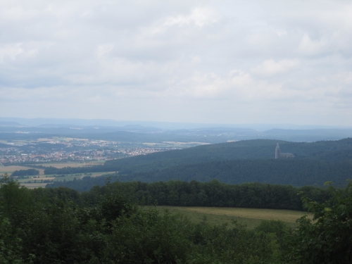 Ausblick auf Lichtenfels und die Basilika Vierzehnheiligen