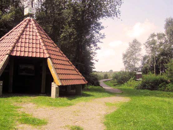 Moorhütte, Hütte am Moor