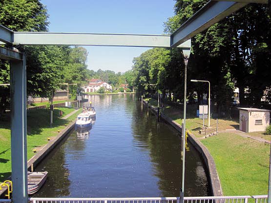 Unterwasser der Schleuse Königs Wusterhausen