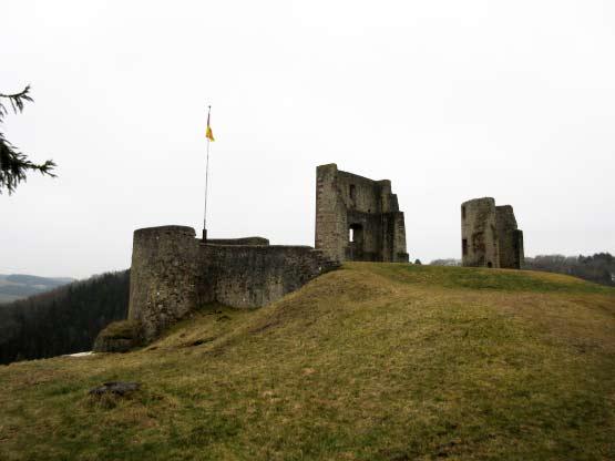 Burganlage über der Nims