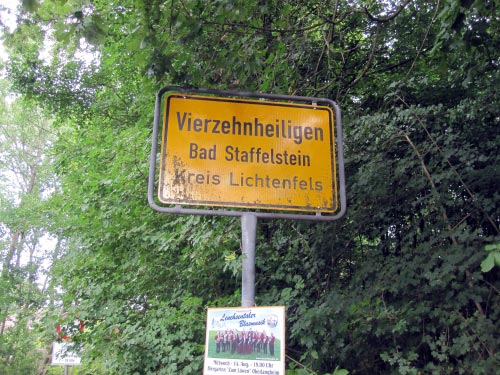 Vierzehnheiligen Ortseingang