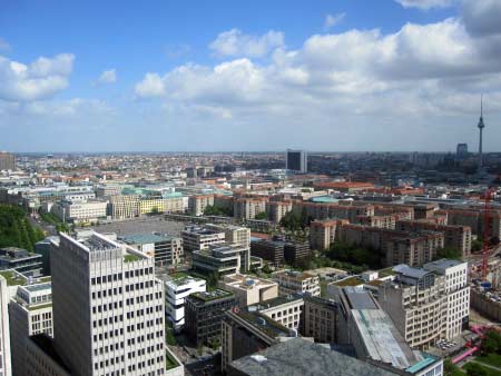 Weitblick bis zum Fernsehturm